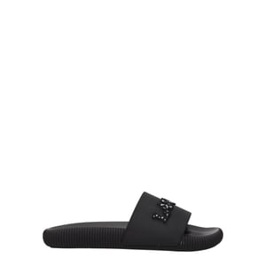 Lanvin Zwarte Katoenen Slippers