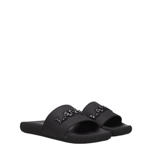 Lanvin Zwarte Katoenen Slippers