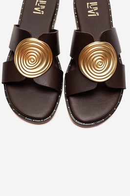 Nolita Läder Slide Sandal