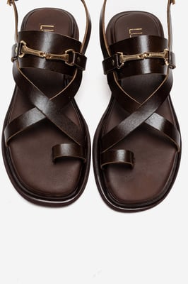 Fabiana Leren Teenslippers