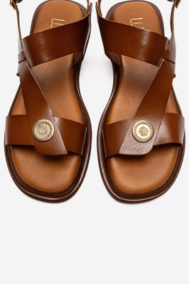 Quella Läder Spänne Sandal