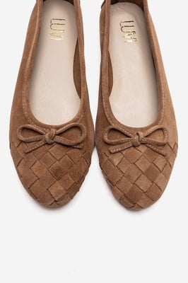 Nopos Leren Cap Toe Ballerina