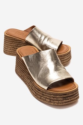 Marc Läder Kilklack Sandal