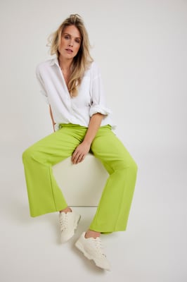 Corel Broek Lilly Wide Pants Groen
