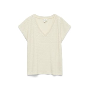 Vero Moda vmkimmie s/s v-neck top jrs btq 10346072 birch