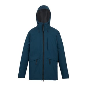 Regatta Heren Balaton geïsoleerd waterdicht jack (Maanlicht denim/zwart)