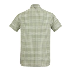 Regatta Heren Geruit Insectenwerend Reisshirt met Korte Mouwen (Lichte Salie)