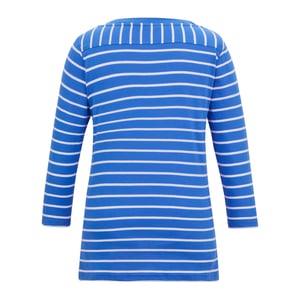 Regatta Dam/Ladies Baylette II randig T-shirt (Sonic Blue/White)