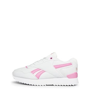 Women's Reebok Royal Glide Ripple Clip Ladies Trainers in Grey/Pink