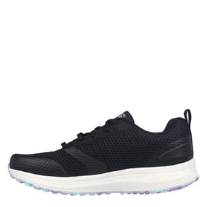 Women's Skechers Mesh Lace Up W Marbled Rub Slip On Trainers Womens in Black/Lavender