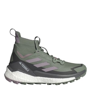 Women's adidas Terrex Free Hiker 2 Mid Top Hiking Sneakers in Green