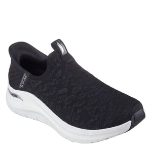 Women's Skechers Fit 2.0 Slip On Trainers in Black