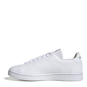 Men's adidas Advantage Base Trainers in White/Green