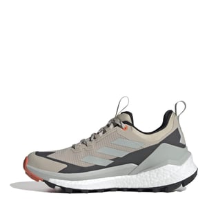 Women's adidas Terrex Free Hiker 2 Low Gore-Tex Hiking Sneakers in Beige/Blk/Ornge