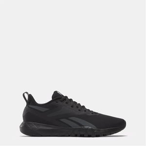 Men's Reebok Flexagon Force 4 Training Round Toe Flat Heel Sneakers in Cblack/Cblack