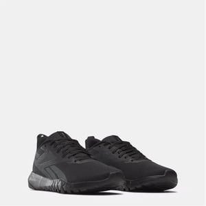 Men's Reebok Flexagon Force 4 Training Round Toe Flat Heel Sneakers in Cblack/Cblack