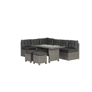 Garden Impressions Coral lounge/dining set 5-delig organic grey