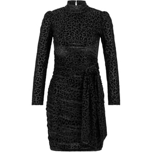 Women's Hugo Kelora Mock Neck Long Sleeve Mini Dress in Black