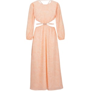 Women's Hugo Kasmata Crew Neck Long Sleeve Maxi Dress in Open Misc
