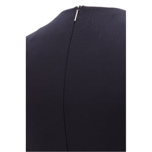 Women's Boss Daleno V-Neck Three Quarter Sleeve Knee Length Dress in Open Blue