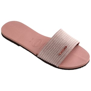 Women's Havaianas Hav. You Malta Metallic Crocus Rose Flip Flops in Pink