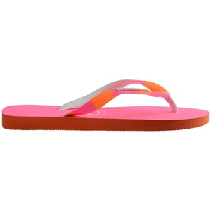 Women's Havaianas Top Print Thong Toe Flip Flops in Sunset Orange