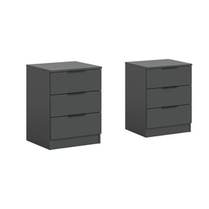 Furnilux Nachtkastjes set van 2 ruime lades en modern design in