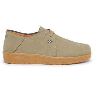 Men's Lambretta Panda Canvas Low Top Sneakers in Sand