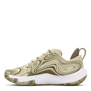 Men's Under Armour UA Spawn 6 Camo Basketball Lace-Up Trainers in Brown