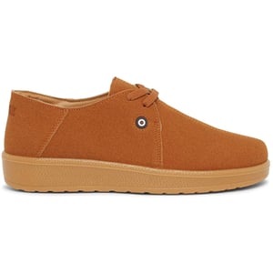Men's Lambretta Panda Low Top Lace-Up Sneakers in Tan