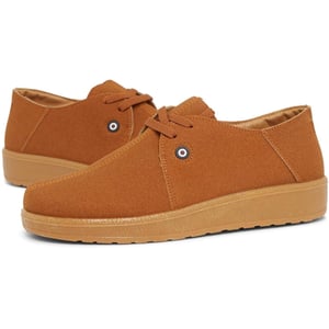 Men's Lambretta Panda Low Top Lace-Up Sneakers in Tan