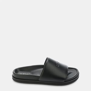Women's Off White Off Cloud Slider in Black Black