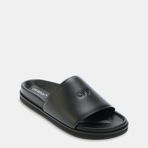 Women's Off White Off Cloud Slider in Black Black