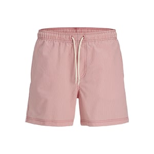 Jack & Jones Heren zwemshort jpstmaui ocean seersucker gestreept rood