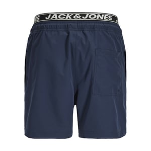 Jack & Jones Heren zwemshort jpstmaui surf dubbele waistband effen donker