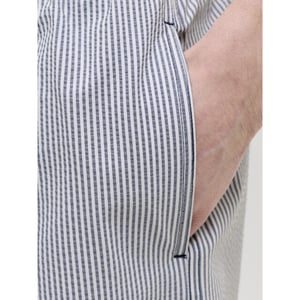 Jack & Jones Heren zwemshort jpstmaui ocean seersucker gestreept donkerblauw