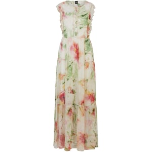 Women's Boss Crew Neck Maxi A-Line Dress in Open Misc