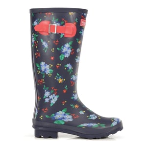 Women's Regatta Lady Fairweath Floral Rain Boots in Navy/RebelRd