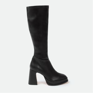 Women's I Saw It First Saw It First Knee High Boots Woman in Black