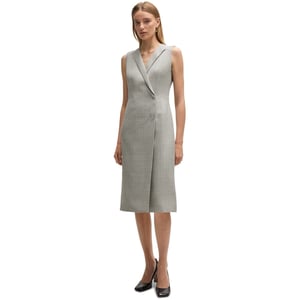 Women's Boss Dimala V-Neck Sleeveless Knee Length Dress in Open Miscellans