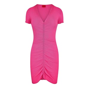 Women's Hugo 10270354 01 Mini Dress in Bright Pink