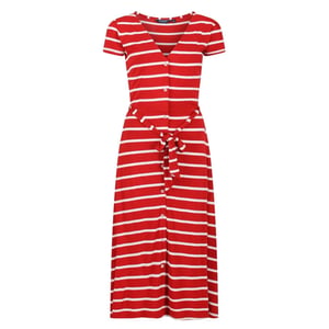 Women's Regatta Maisyn V-Neck Short Sleeve Maxi Dress in TruRd/WhtStr