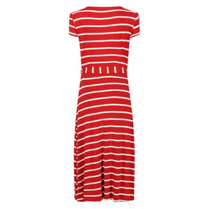 Women's Regatta Maisyn V-Neck Short Sleeve Maxi Dress in TruRd/WhtStr