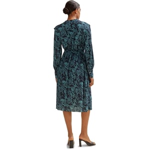 Women's Boss Collared Neck Midi Dress in Open Misc