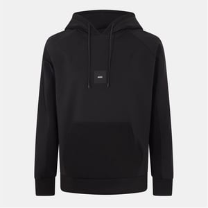 Men's Boss Hbg Soody Rib Design Hoodie in Black