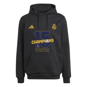 Men's adidas Hooded Neck Long Sleeve Sweatshirt with Kangaroo Pocket in Black