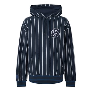 Men's Boss Hooded Neck Long Sleeve Sweatshirt in Dark Blue