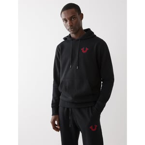 Men's True Religion Buddha Pllovr in Black