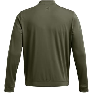 Men's Under Armour Meridian Solid Patterned Bomber Jacket with Ribbed Cuff in Green