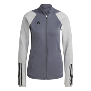 Women's adidas Tiro23 Three Bar Logo Raglan Sleeve Athletic Top in Team Onix